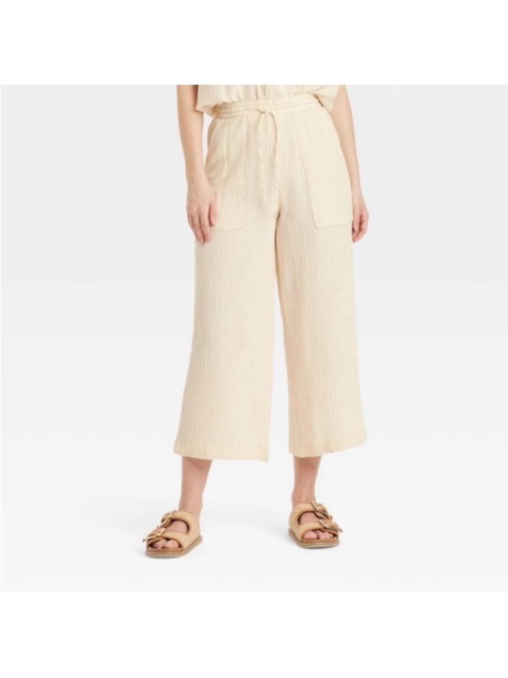 Universal Thread Small Cream Gauze Pants - NWT